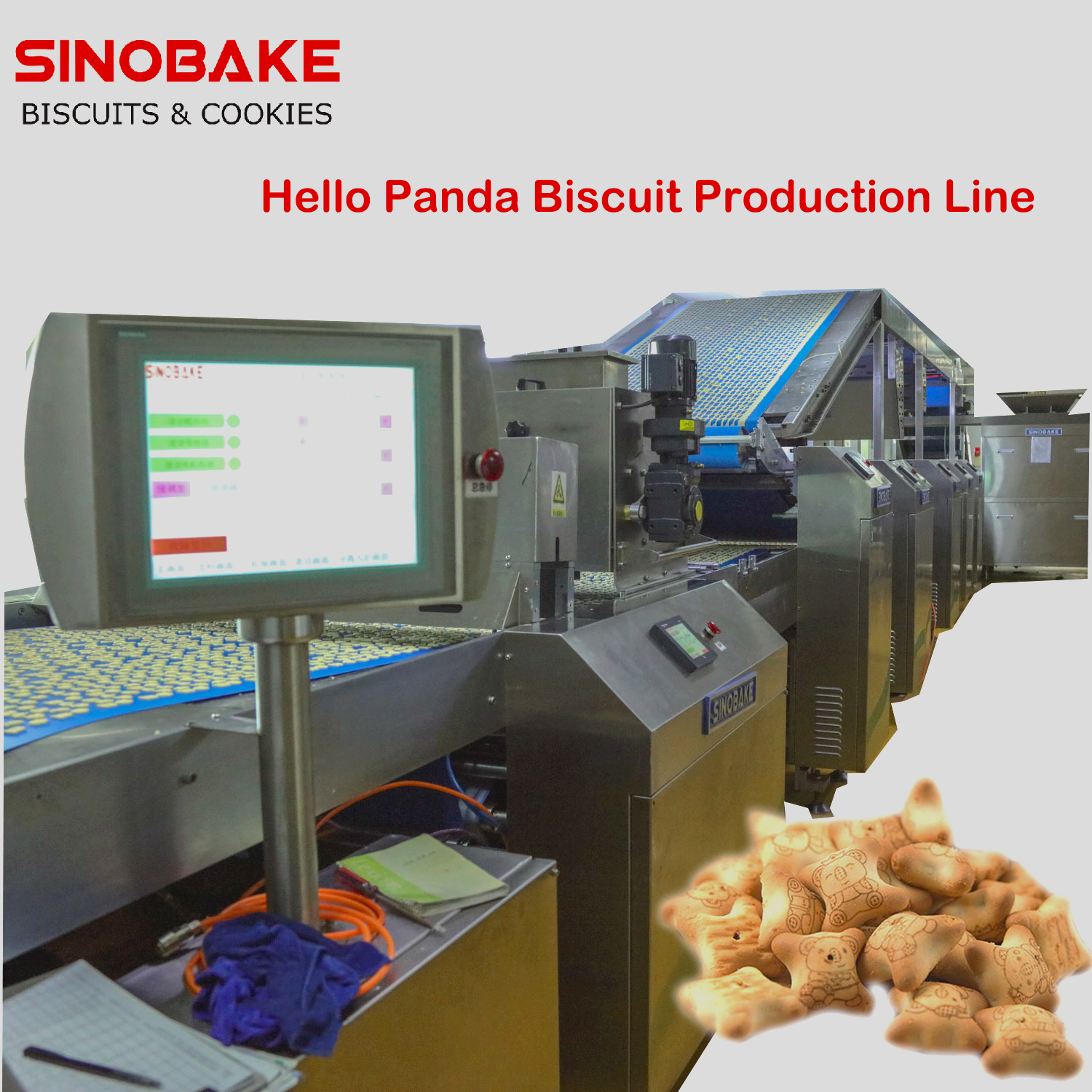 Sinobake Factory Softkekuit Making Machine Cookie Rotary Moulder